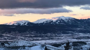 Vue sur les Pyrénées depuis notre appartement Font Romeu